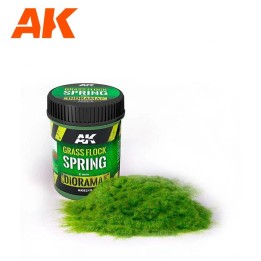 AK - Dioramas - Vegetation - Grass Flock 2mm Spring (#AK8219)