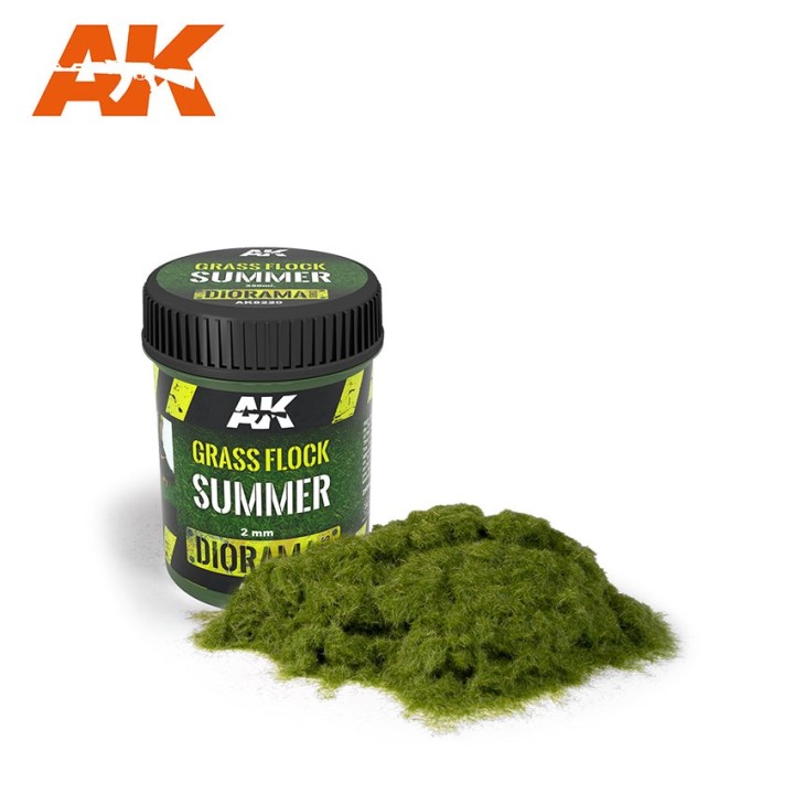 AK - Dioramas - Vegetation - Grass Flock 2mm Summer (#AK8220)