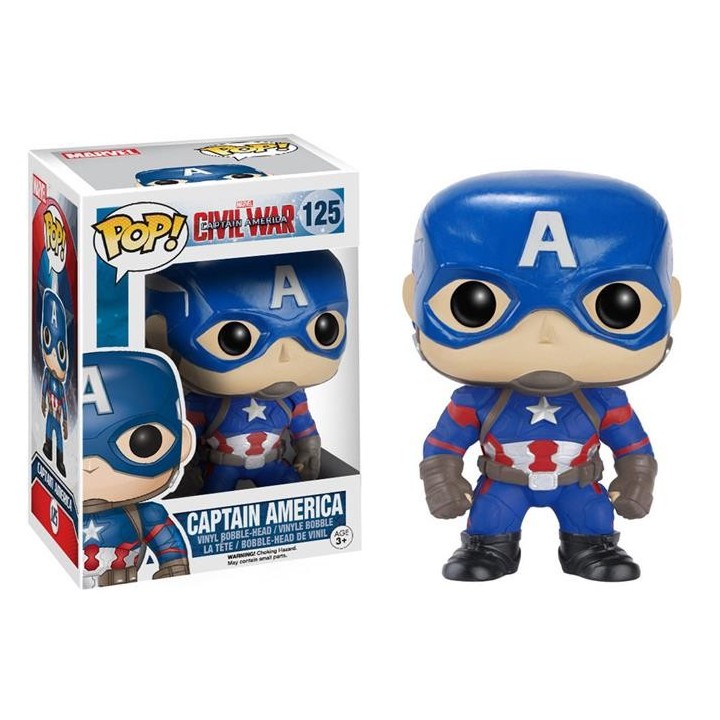 Funko: POP! - Standard - Captain America: Civil War (#125) - Captain America