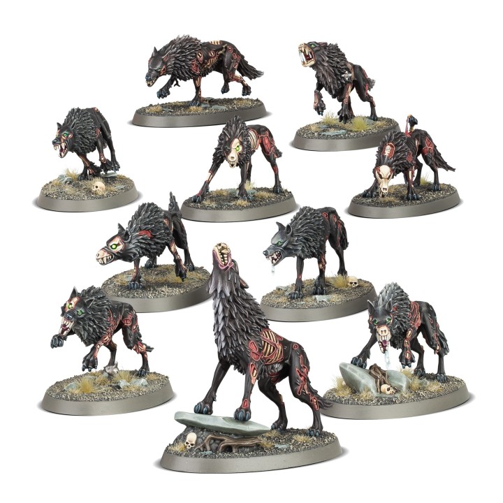 Age of Sigmar - Soulblight Gravelords - Lupi Crudeli