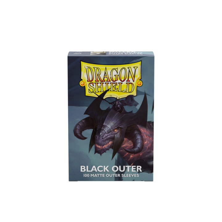 Dragon Shield - Outer Sleeves (Standard) - Black (100 Sleeves)