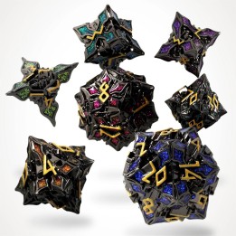 GlassStaff - Dice Set (Metal) - Nocturnal Aether