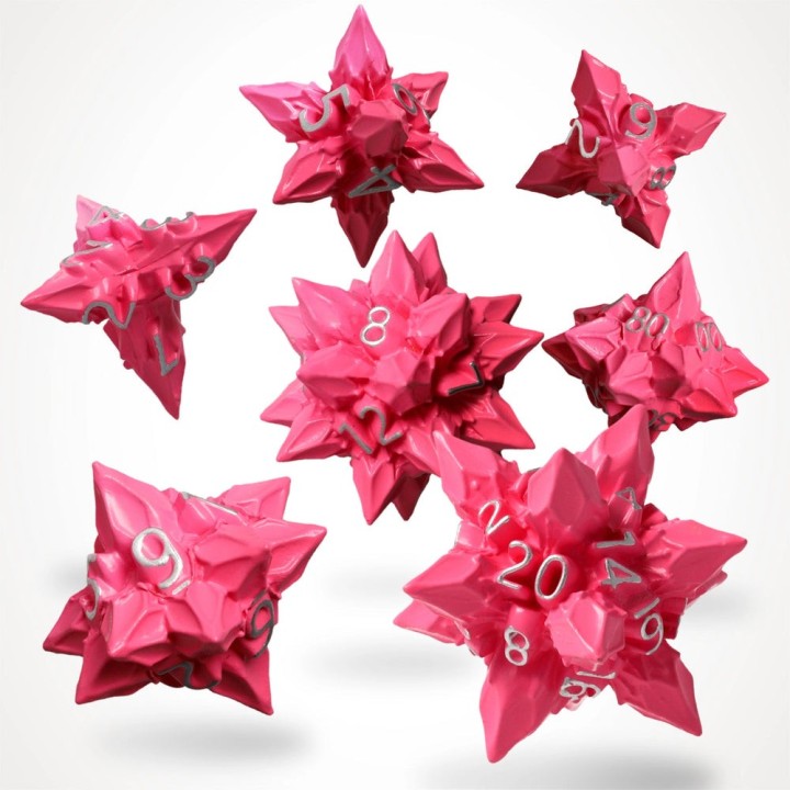 GlassStaff - Dice Set (Metal) - Blossom Bane