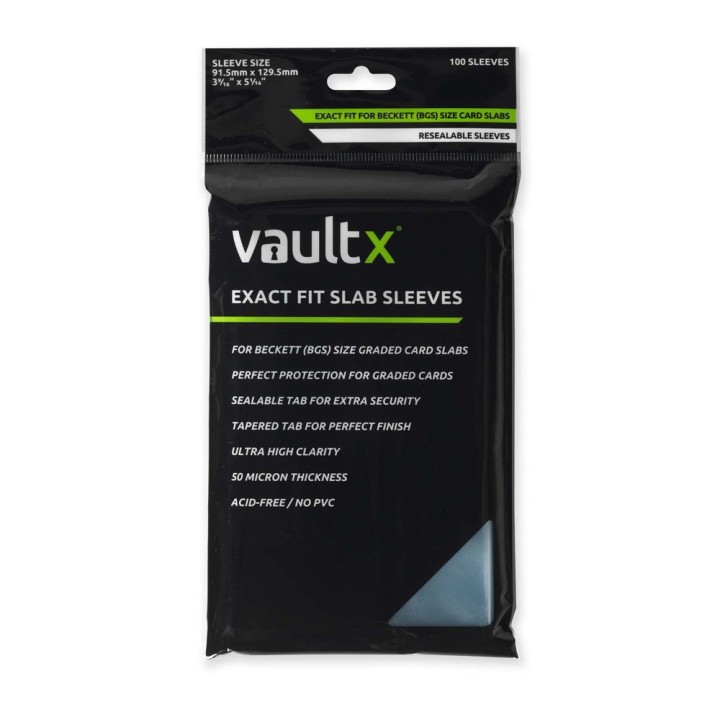 Vault X - Fit Slab Sleeves (Exact) - BGS (100 Sleeves)