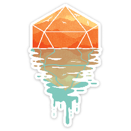 GlassStaff - Sticker - A d20 Sunset