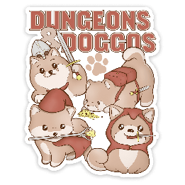 GlassStaff - Sticker - Dungeons & Doggos