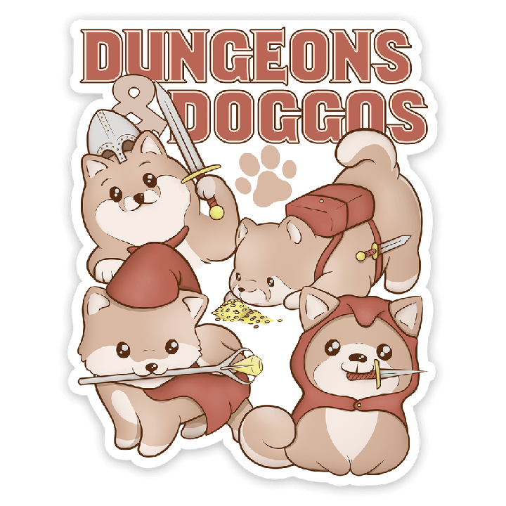 GlassStaff - Sticker - Dungeons & Doggos