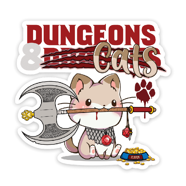 GlassStaff - Sticker - Dungeons and Cats