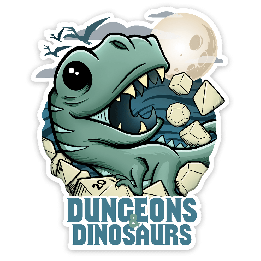 GlassStaff - Sticker - Dungeons and Dinosaurs
