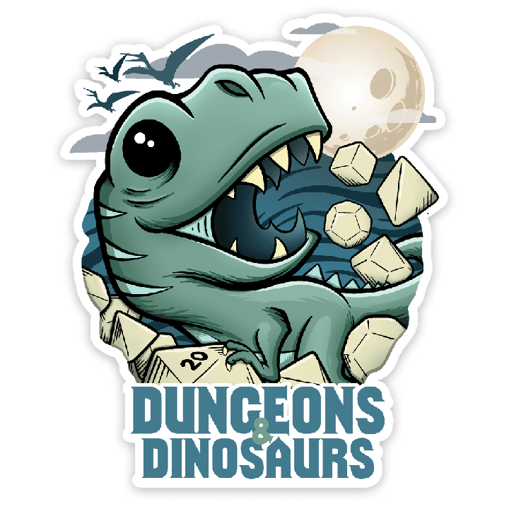 GlassStaff - Sticker - Dungeons and Dinosaurs