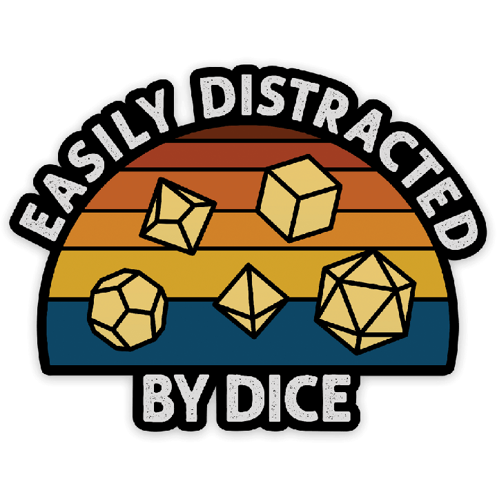 GlassStaff - Sticker - Easily Distracted