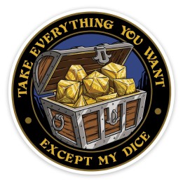 GlassStaff - Sticker - Except My Dice