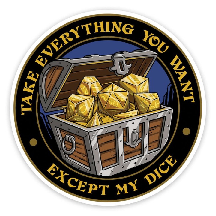 GlassStaff - Sticker - Except My Dice