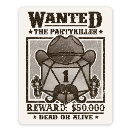 GlassStaff - Sticker - GlassStaff - Sticker - Wanted Partykiller