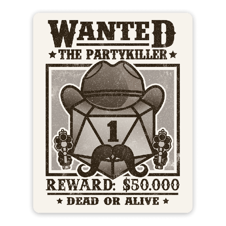GlassStaff - Sticker - GlassStaff - Sticker - Wanted Partykiller