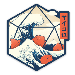GlassStaff - Sticker - Great Wave of Dice