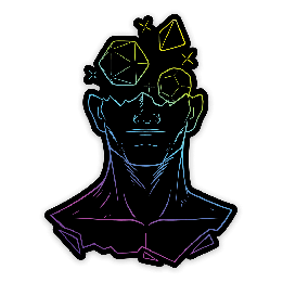 GlassStaff - Sticker - Holographic Head in the Game