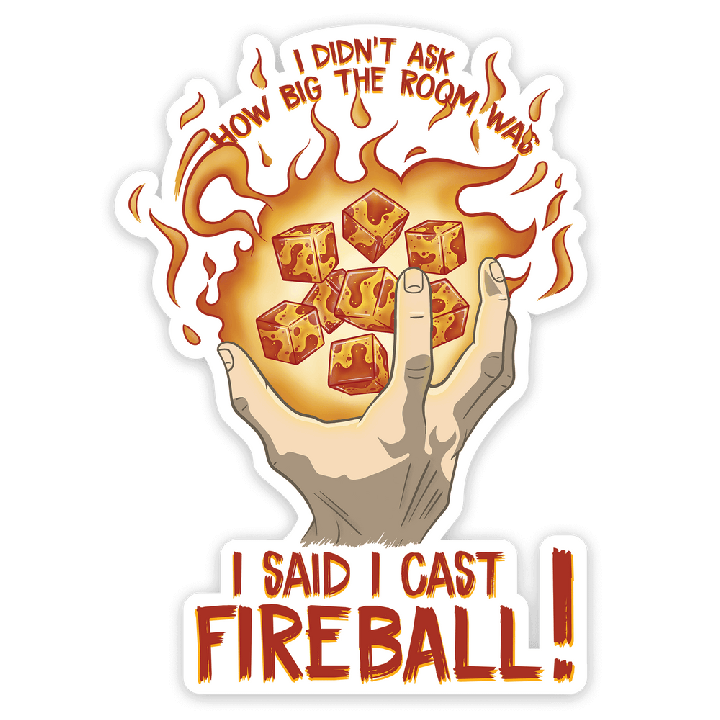 GlassStaff - Sticker - I Cast Fireball