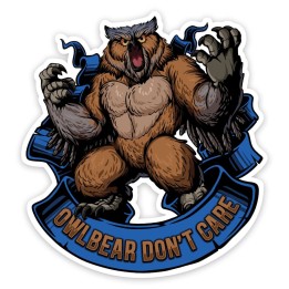 GlassStaff - Sticker - Owlbear Don't Care