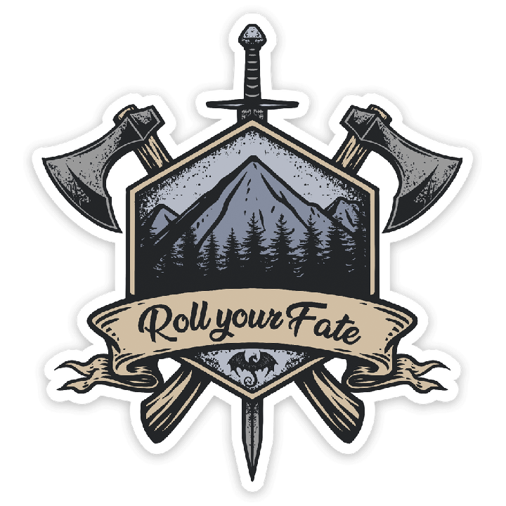 GlassStaff - Sticker - Roll Your Fate