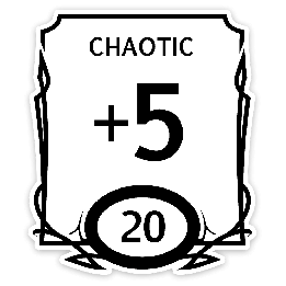 GlassStaff - Sticker - Stat Block Chaotic