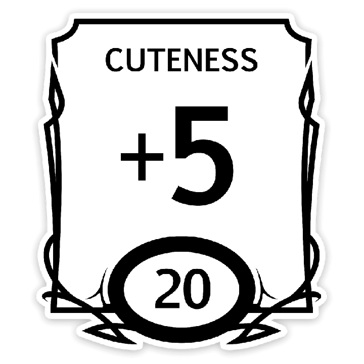 GlassStaff - Sticker - Stat Block Cute