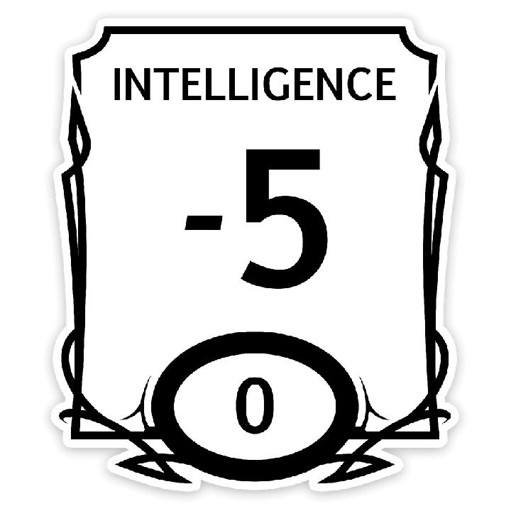 GlassStaff - Sticker - Stat Block Intelligence