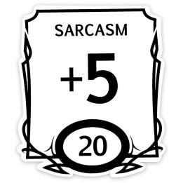 GlassStaff - Sticker - Stat Block Sarcasm