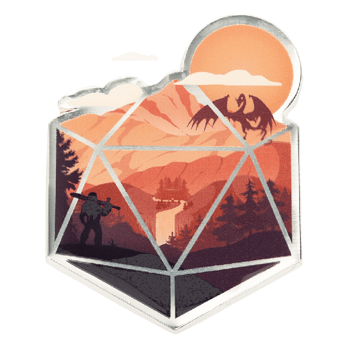 GlassStaff - Sticker - The d20 Hero