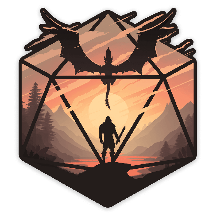 GlassStaff - Sticker - The Staredown d20