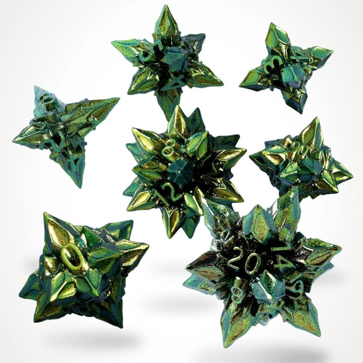 GlassStaff - Dice Set (Metal) - Unholy Bane