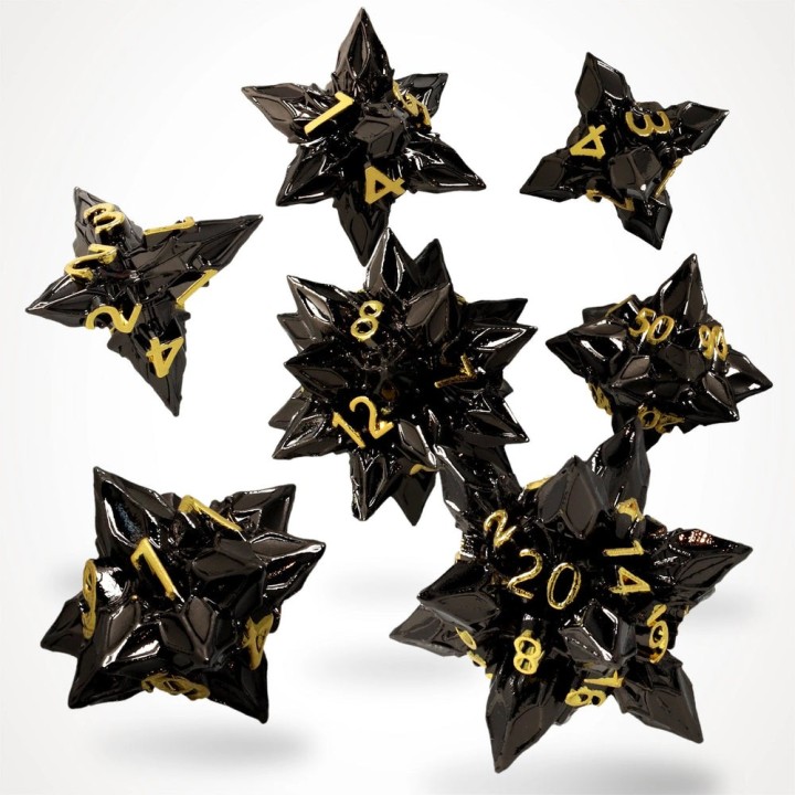 GlassStaff - Dice Set (Metal) - Royal Bane