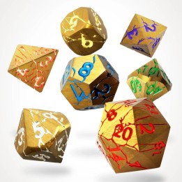 GlassStaff - Dice Set (Metal) - Chromatic Ruin (CritStones Anniversary Edition)