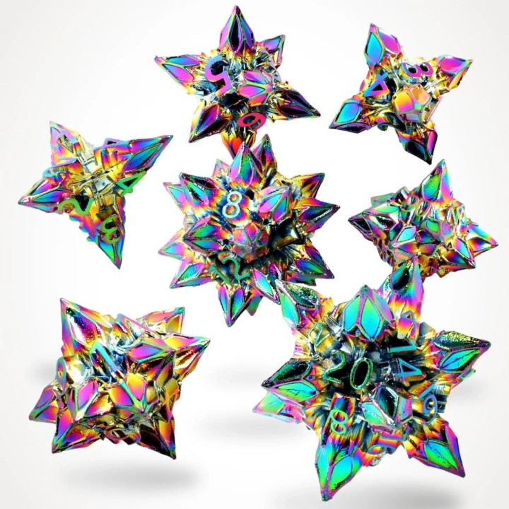 GlassStaff - Dice Set (Metal) - Chaotic Bane