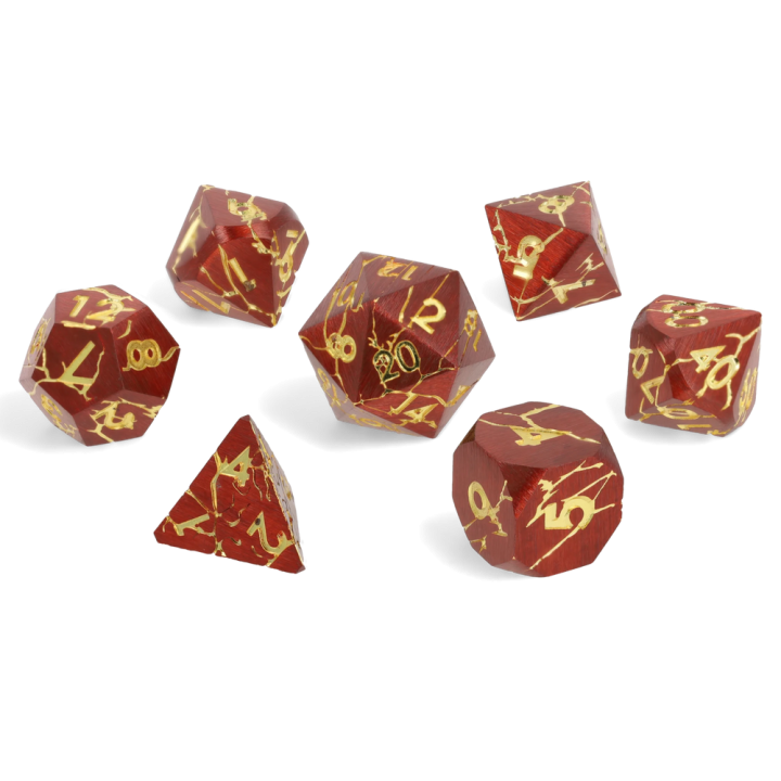 GlassStaff - Dice Set (Metal) - Mercury Fang
