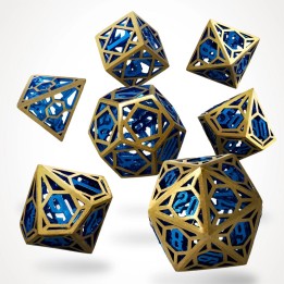 GlassStaff - Dice Set (Metal) - Azure Crown Hollow
