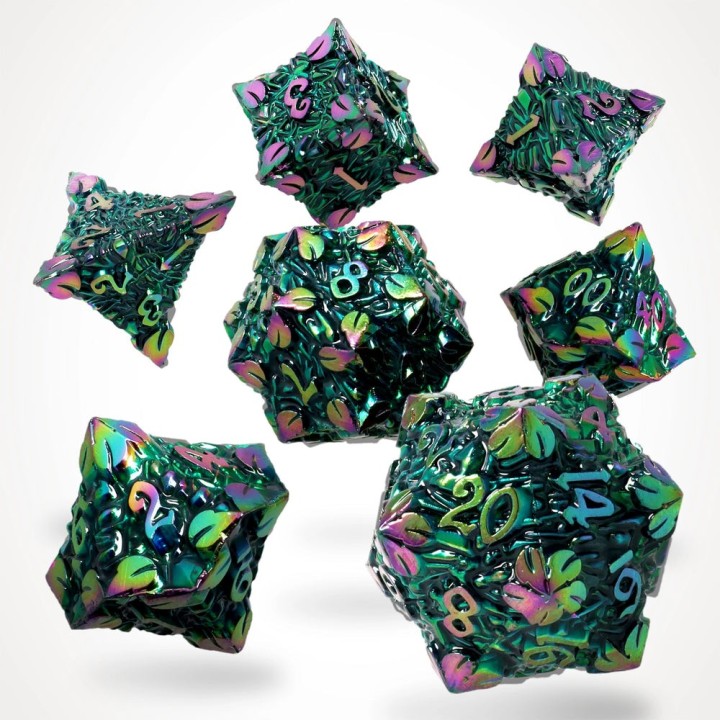 GlassStaff - Dice Set (Metal) - Wildgrove Relics