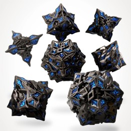 GlassStaff - Dice Set (Metal) - Obsidian Alloy