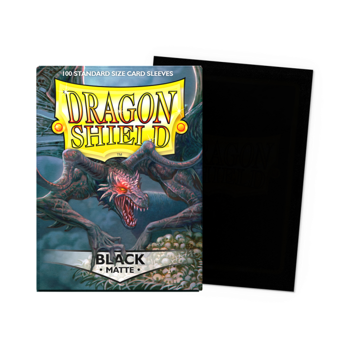 Dragon Shield - Matte Sleeves (Japanese) - Black (60 Sleeves)