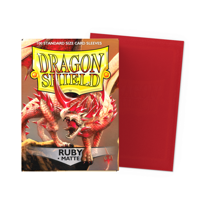 Dragon Shield - Matte Sleeves (Japanese) - Ruby (60 Sleeves)