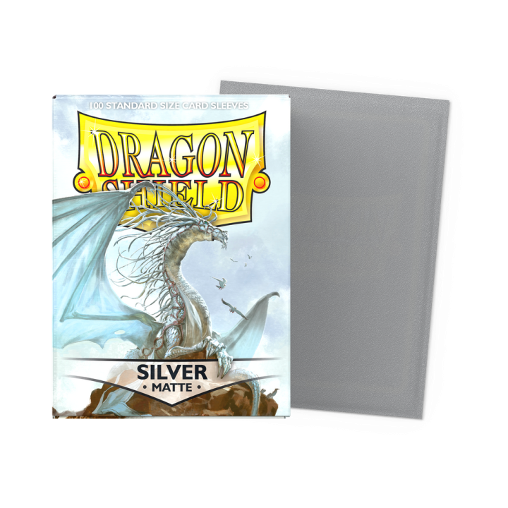 Dragon Shield - Matte Sleeves (Japanese) - Silver (60 Sleeves)