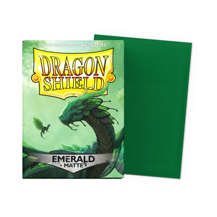Dragon Shield - Matte Sleeves (Standard) - Emerald (100 Sleeves)