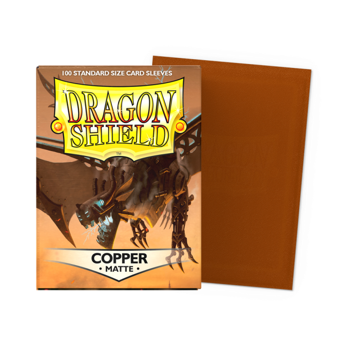 Dragon Shield - Matte Sleeves (Standard) - Copper (100 Sleeves)