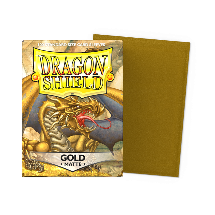 Dragon Shield - Matte Sleeves (Standard) - Gold (100 Sleeves)