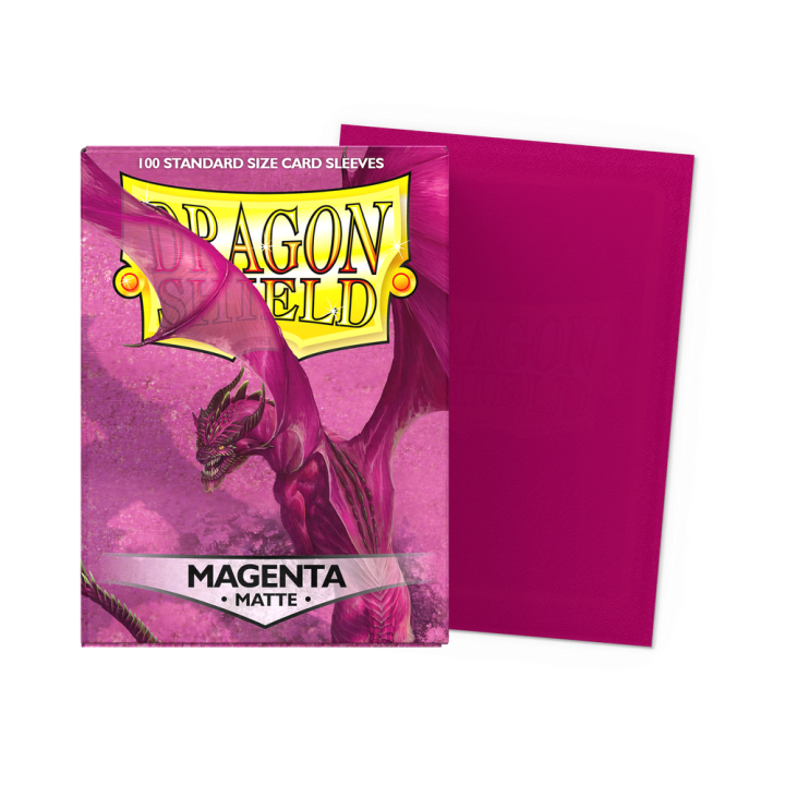 Dragon Shield - Matte Sleeves (Standard) - Magenta (100 Sleeves)