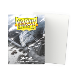 Dragon Shield - Matte Dual Sleeves (Standard) - Snow (100 Sleeves)
