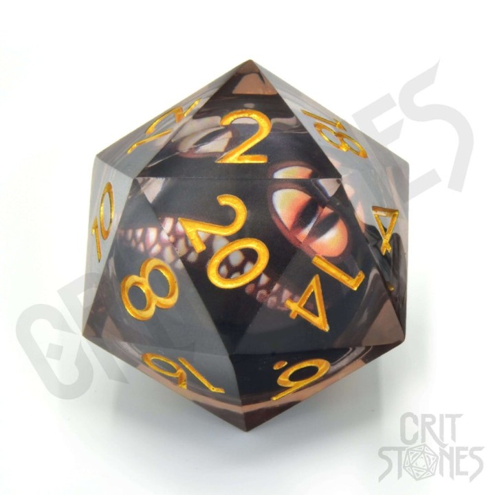 GlassStaff - d20 33mm (Liquid Core) - Looking Glass Luck