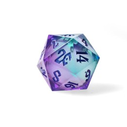 GlassStaff - d20 33mm (Liquid Core) - Moonlight Mystery