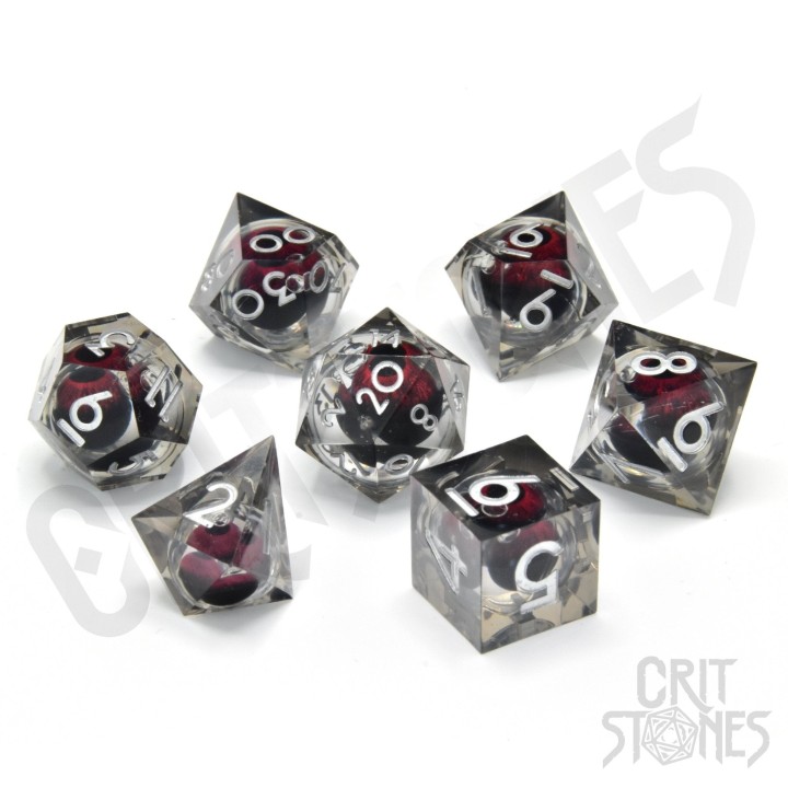 GlassStaff - Dice Set (Floating Eye) - Fire Giant's Gaze