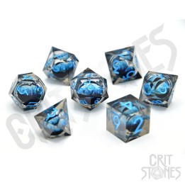 GlassStaff - Dice Set (Floating Eye) - Water Dragon's Gaze